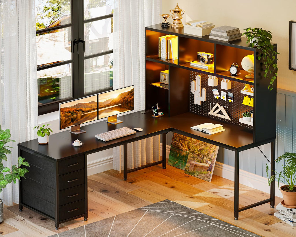 63" L Shaped Desk W7729