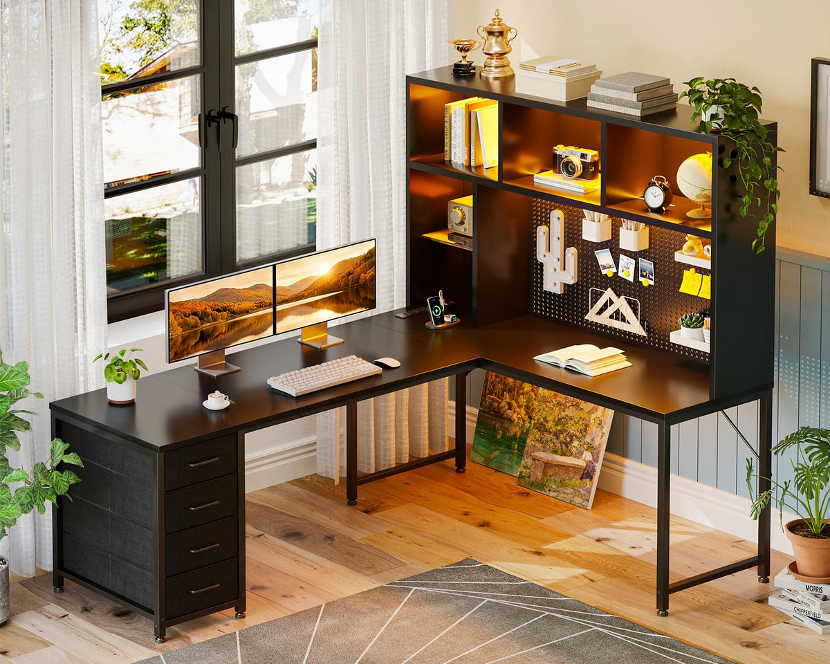 63" L Shaped Desk W7729