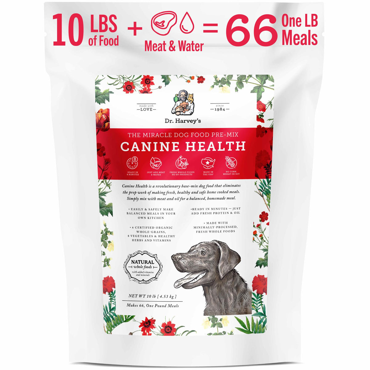 Dehydrated Dog Food Base Mix 10 lb Y450