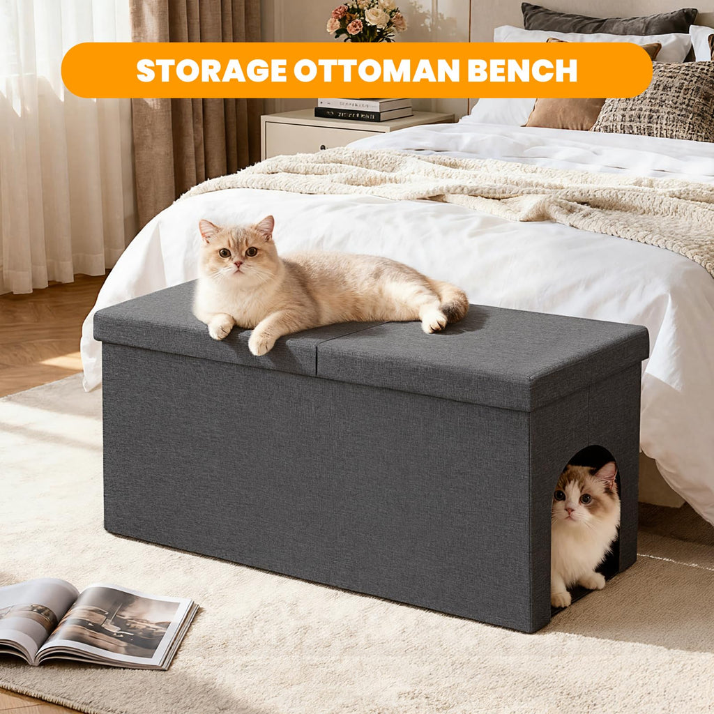 Dark Grey Cat Litter Box Enclosure I421039