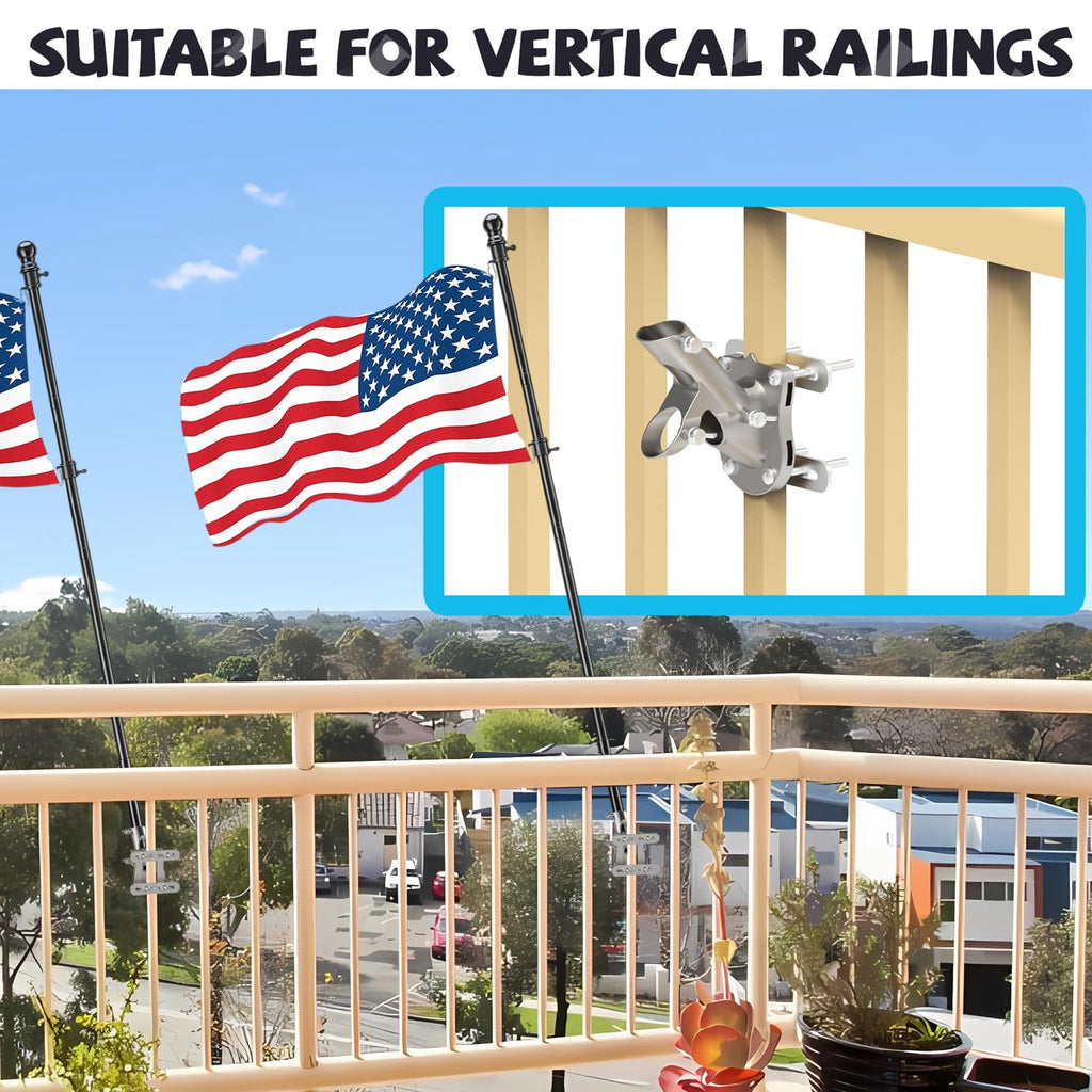 Aluminum Flag Pole Bracket for 1" Diameter Flagpole T14337