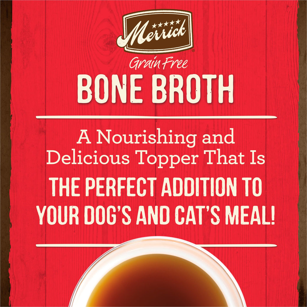 Grain Free Beef Bone Broth Dog and Cat Food Topper 16 oz D712750
