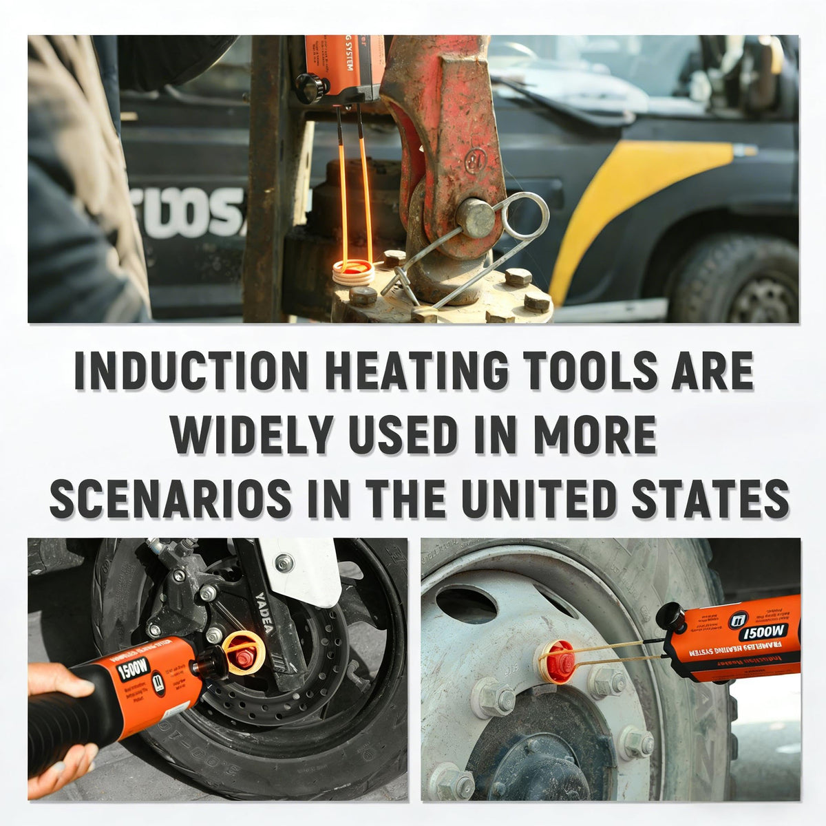 1500W Induction Heater Bolt Removal Kit with Case B2990
