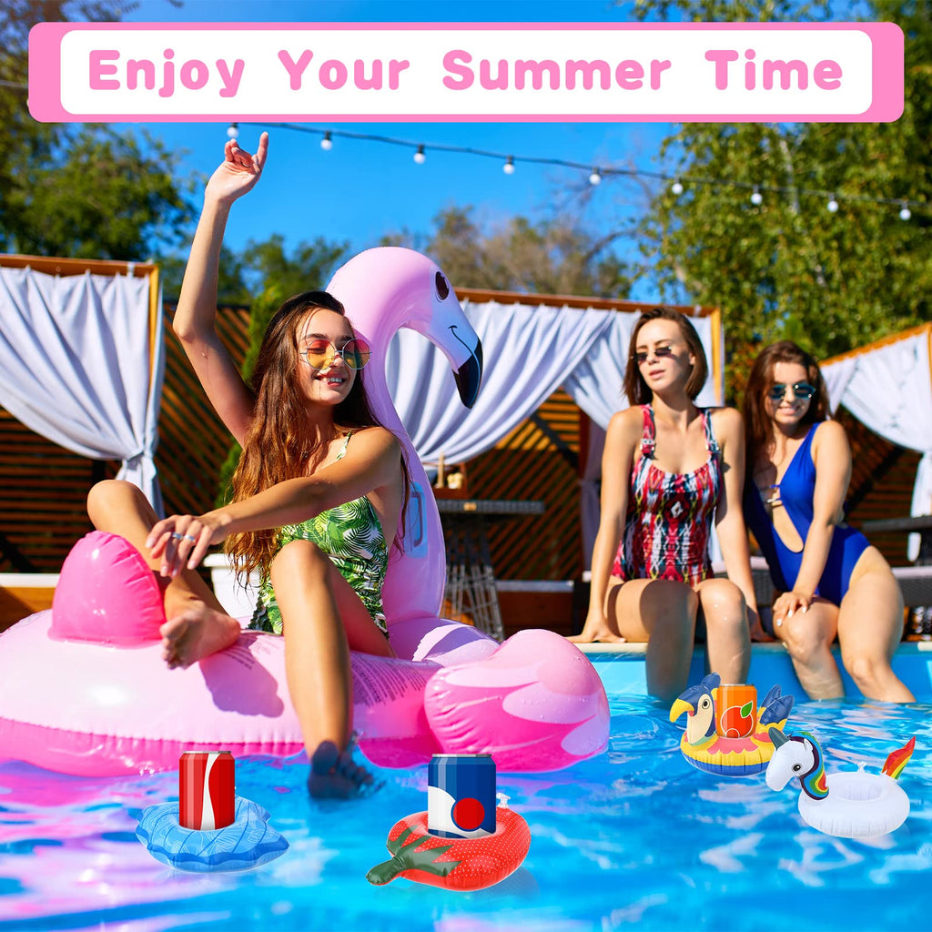 102 Pcs Inflatable Drink Holders with Air Pump J38537