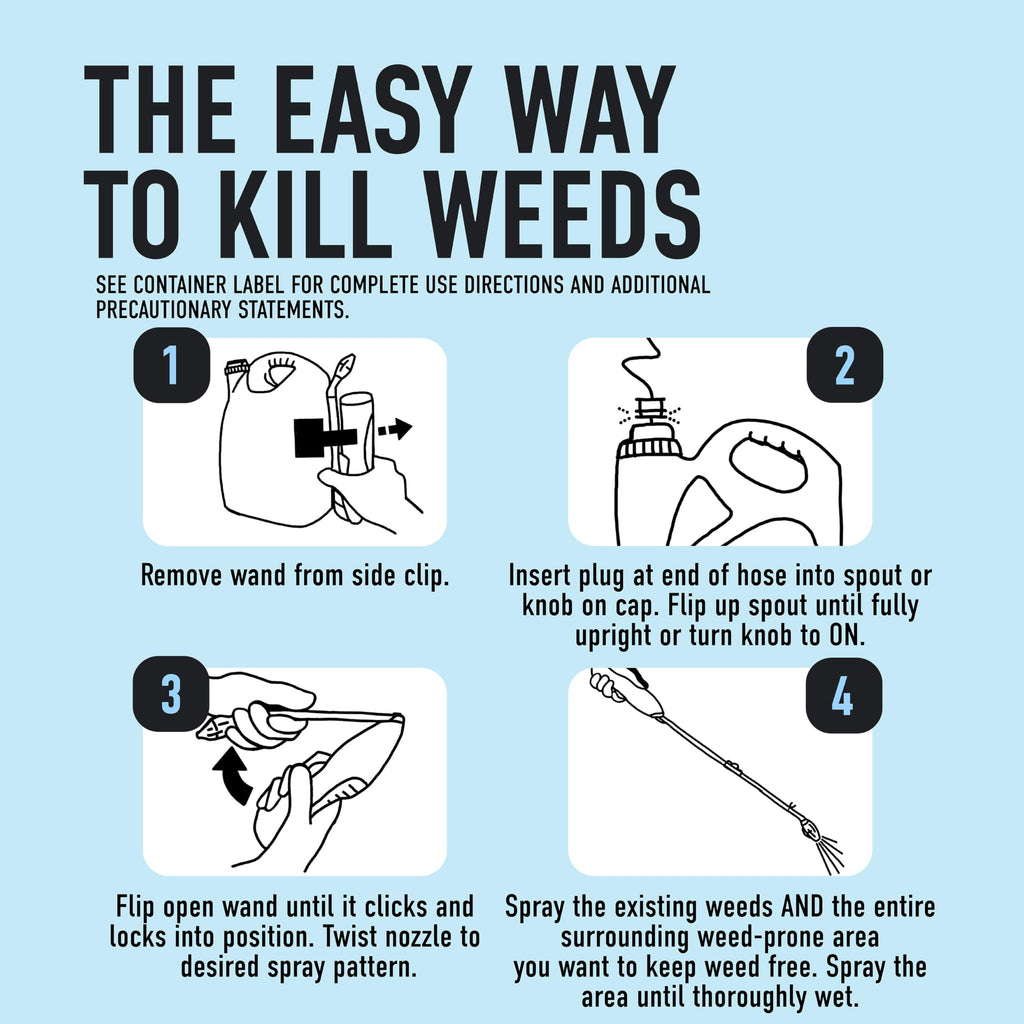Weed & Grass Killer Plus 12 Month Preventer, 1 gal., Wand (Pack of 4) V70034