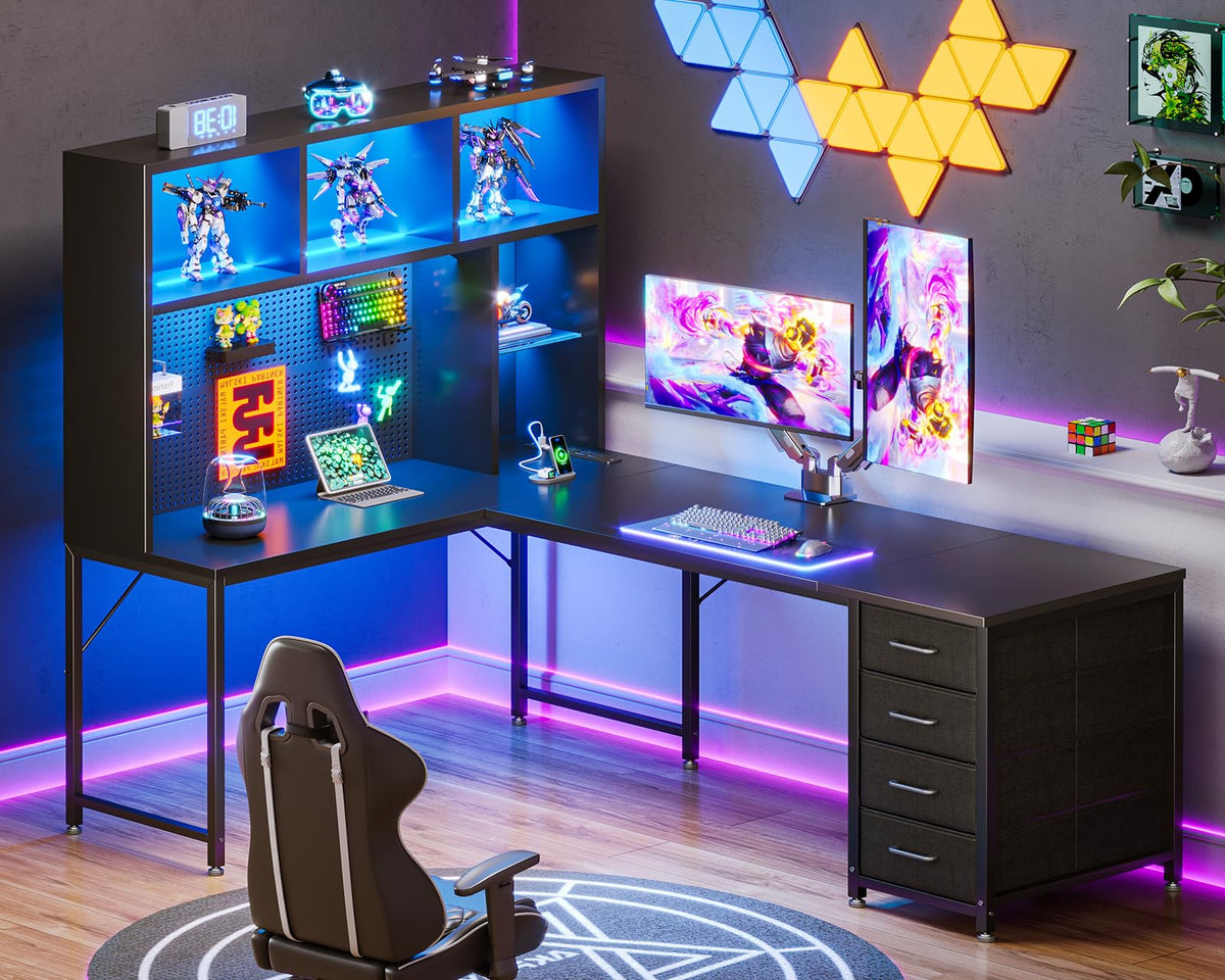 63" L Shaped Desk W7729