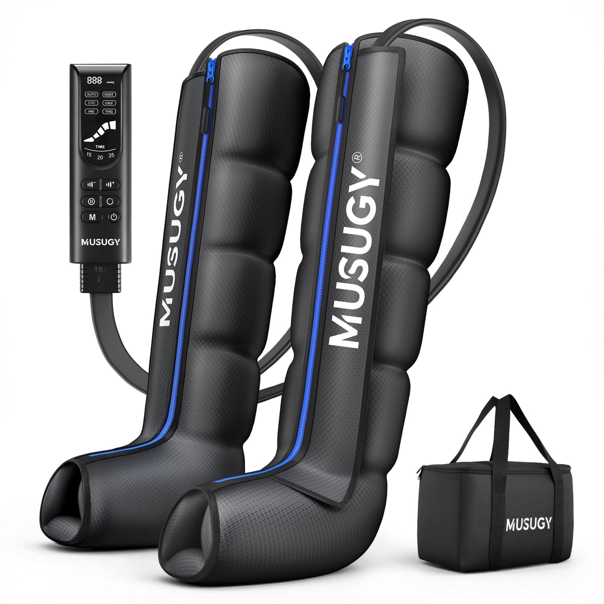 Leg Compression Massager with 9 Intensity, 6 Modes, 3 Timers X426991
