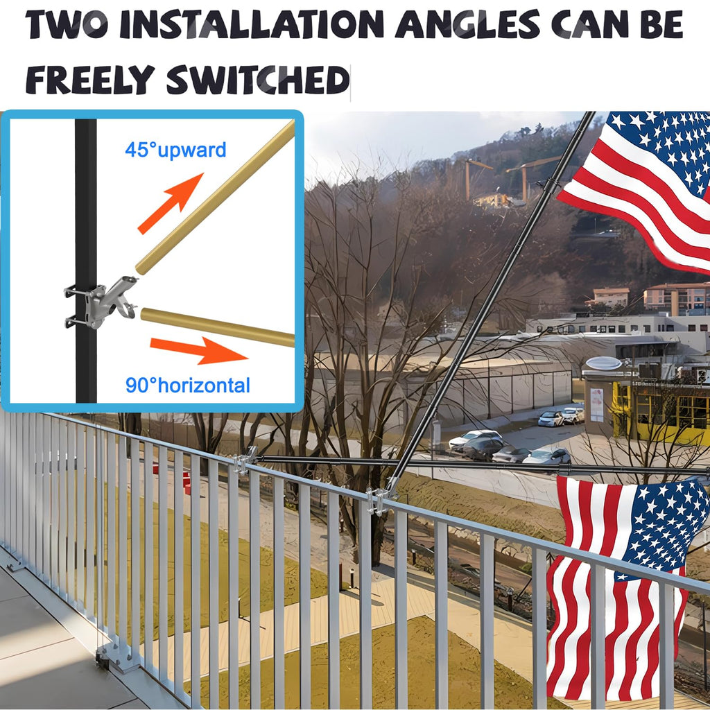 Aluminum Flag Pole Bracket for 1" Diameter Flagpole T14337