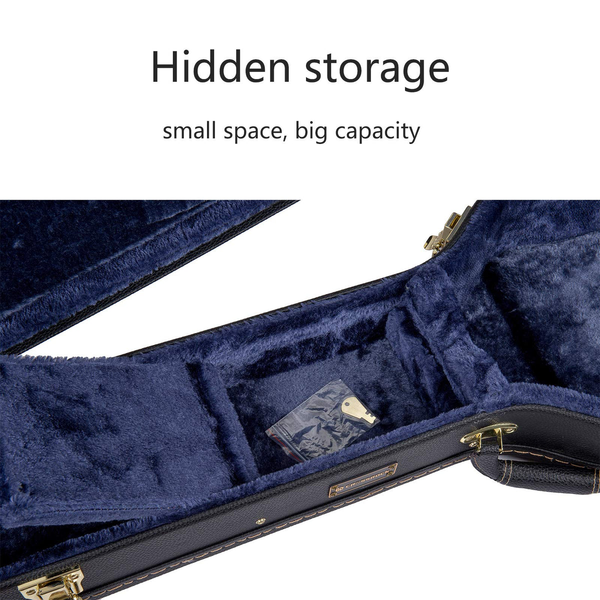 Black Wooden Case for 16" Archtop Hollow Body Jazz Electric Guitars E760