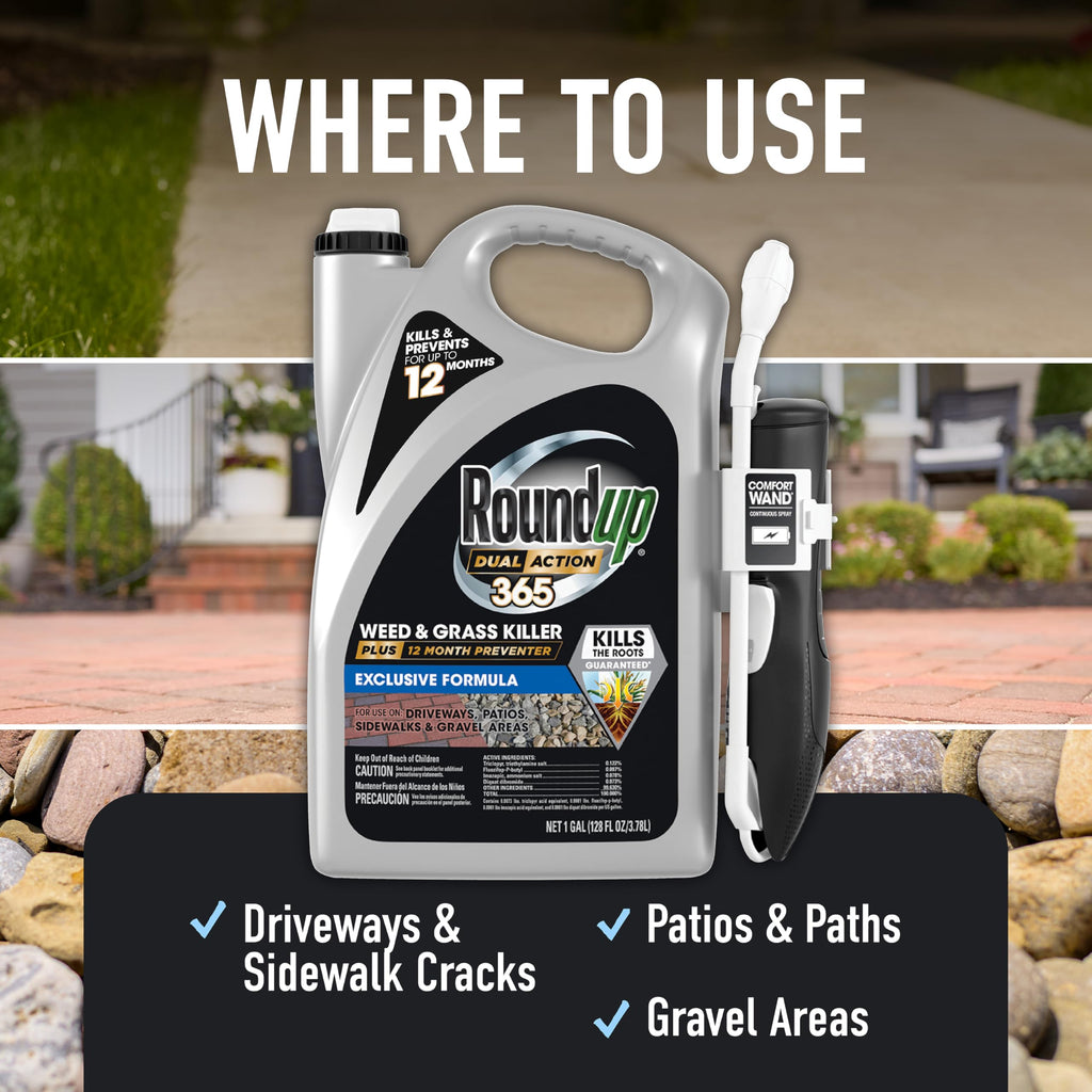 Weed & Grass Killer Plus 12 Month Preventer, 1 gal., Wand (Pack of 4) V70034
