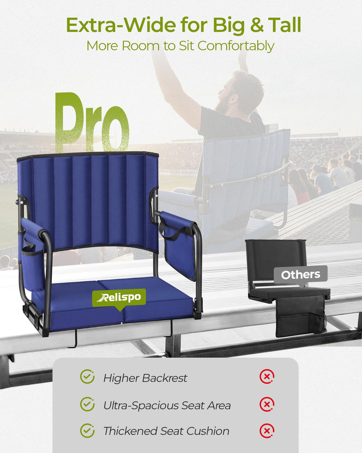 Stadium Seats with Back Support P2588