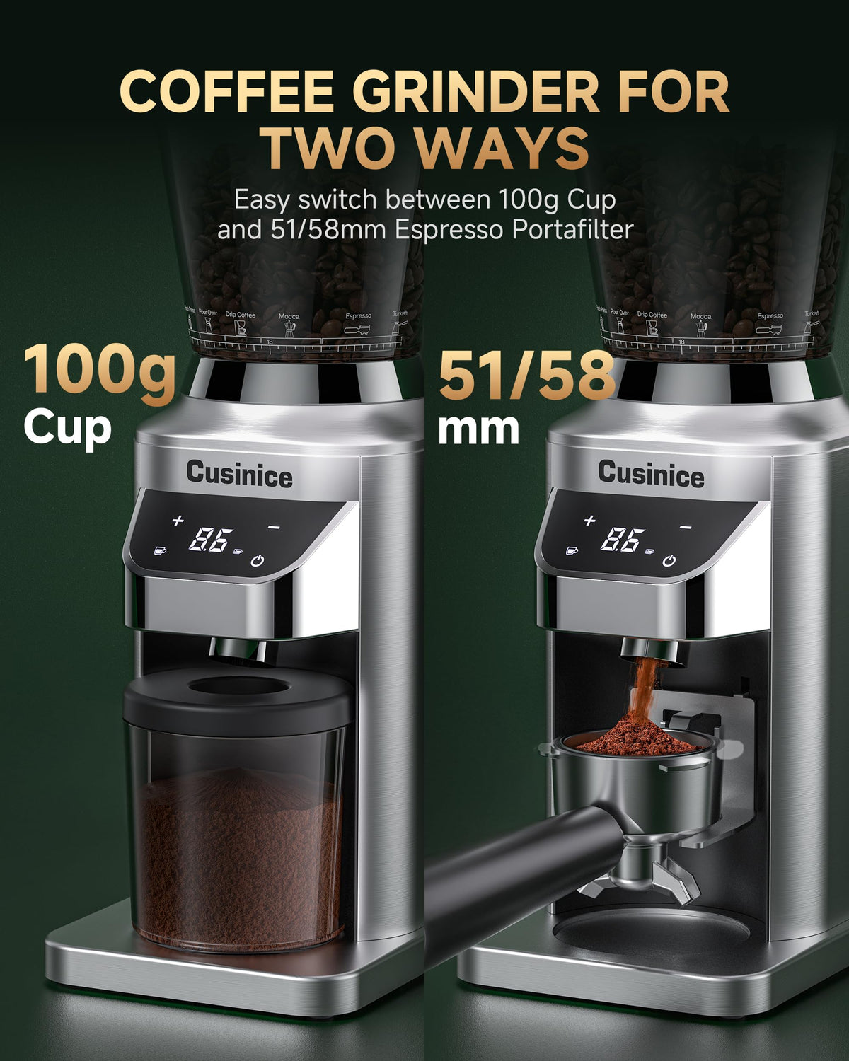 Conical Burr Coffee Grinder R350