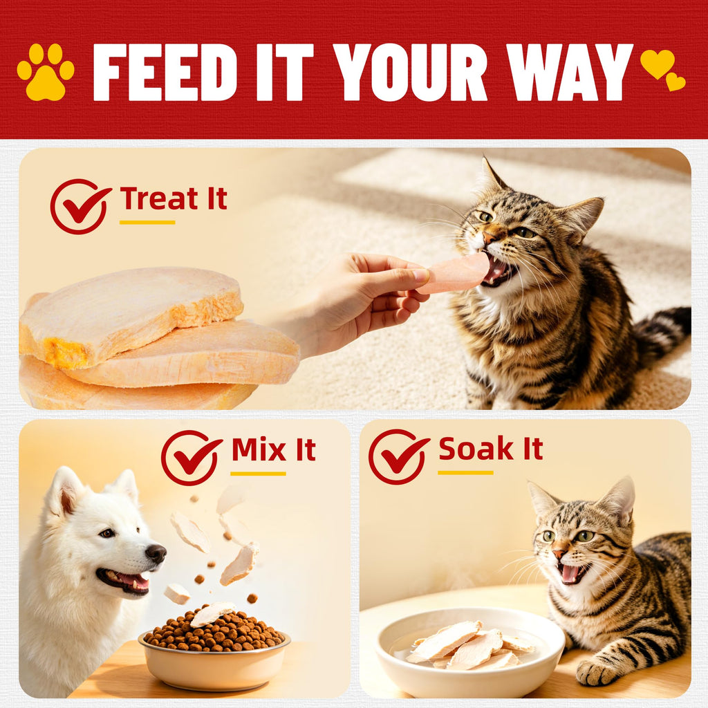 Freeze Dried Chicken Breast Cat & Dog Treats B91248