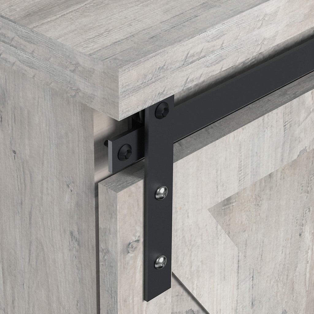 65 Inch Oak TV Stand with Storage Cabinet H4332