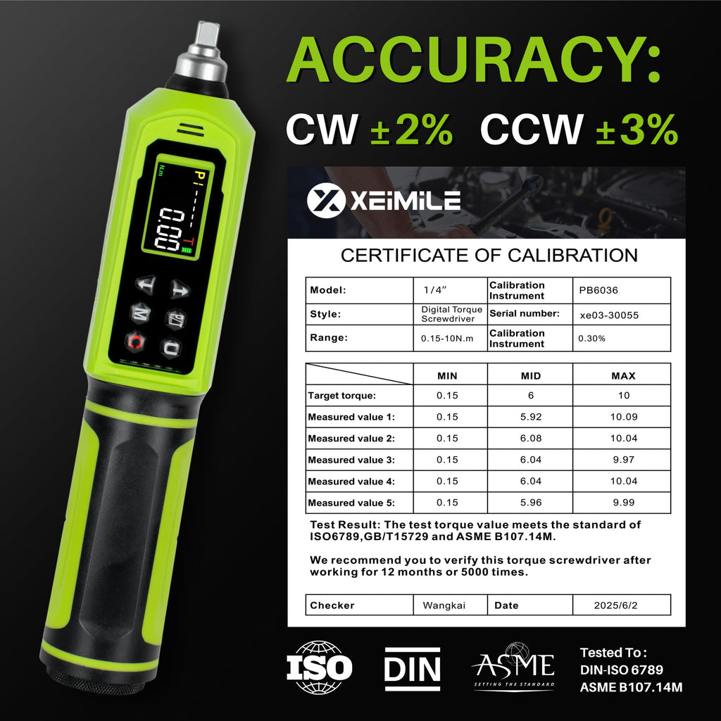 1/4" Drive Digital Torque Screwdriver S809