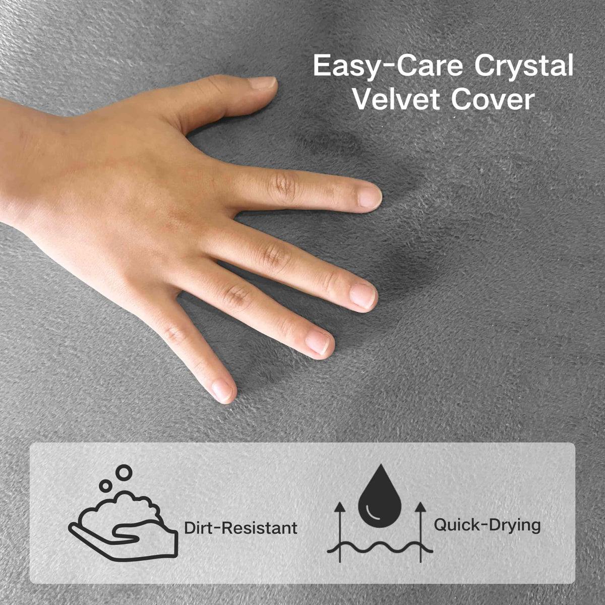 4 inch Twin Tri-Fold Memory Foam Mattress with Washable Cover X35080
