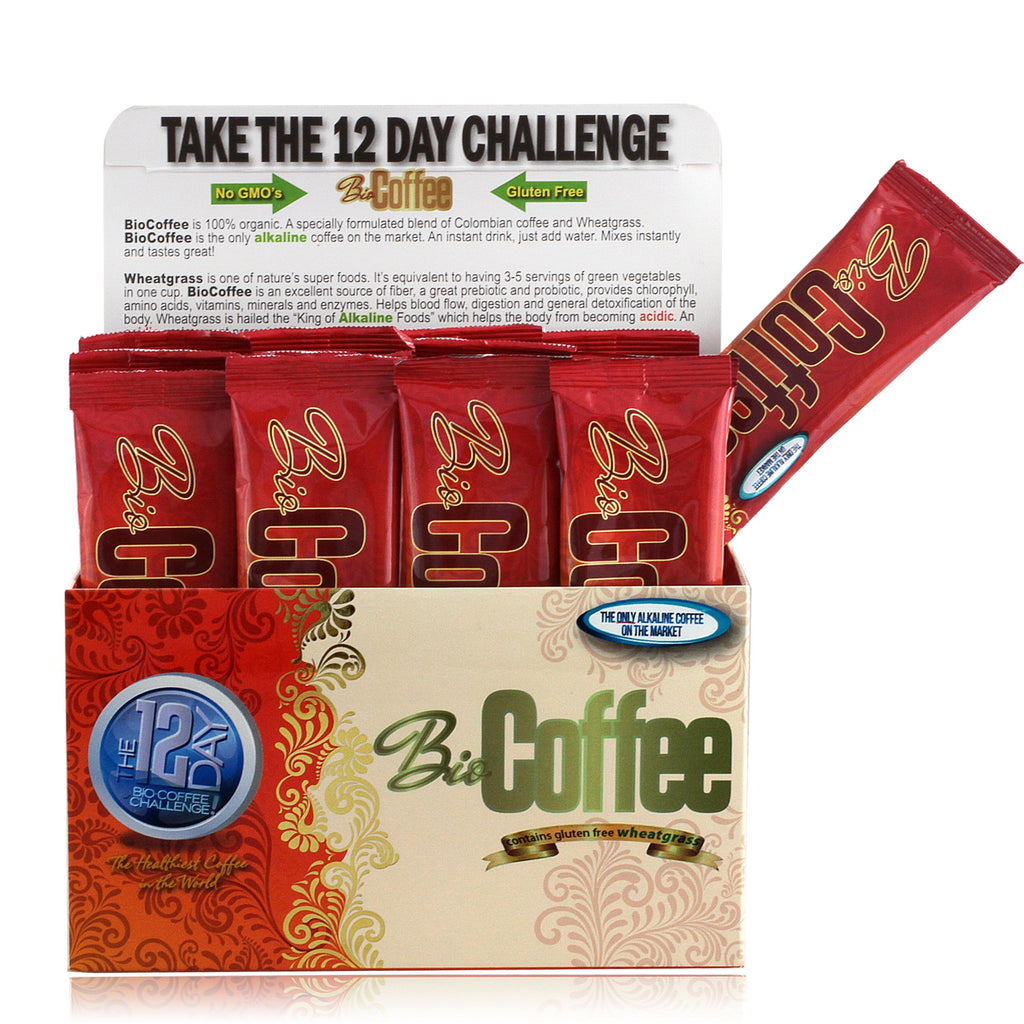 Organic Instant Non-dairy Alkaline Coffee 12 Sachet Box K24643