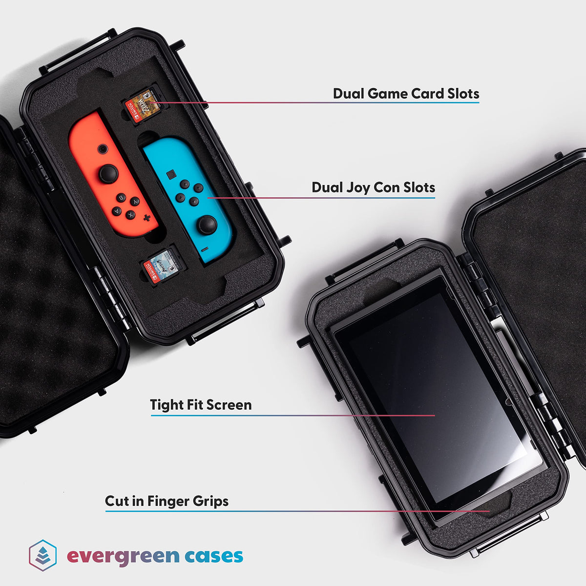 Waterproof Protective Hard Case Compatible with Nintendo Switch and OLED Model M9618