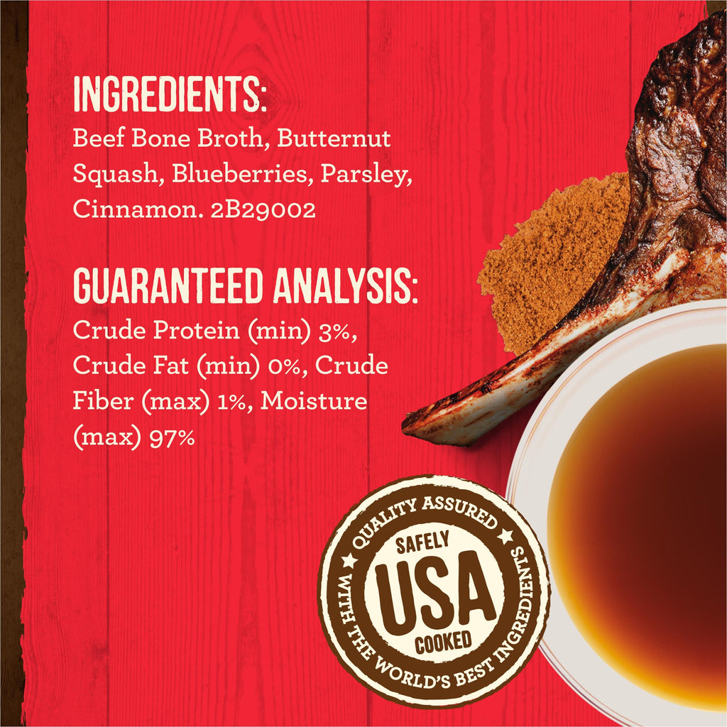 Grain Free Beef Bone Broth Dog and Cat Food Topper 16 oz D712750