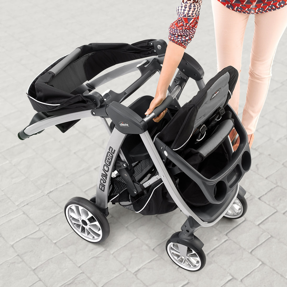 Double Stroller with Child & Parent Tray I230888