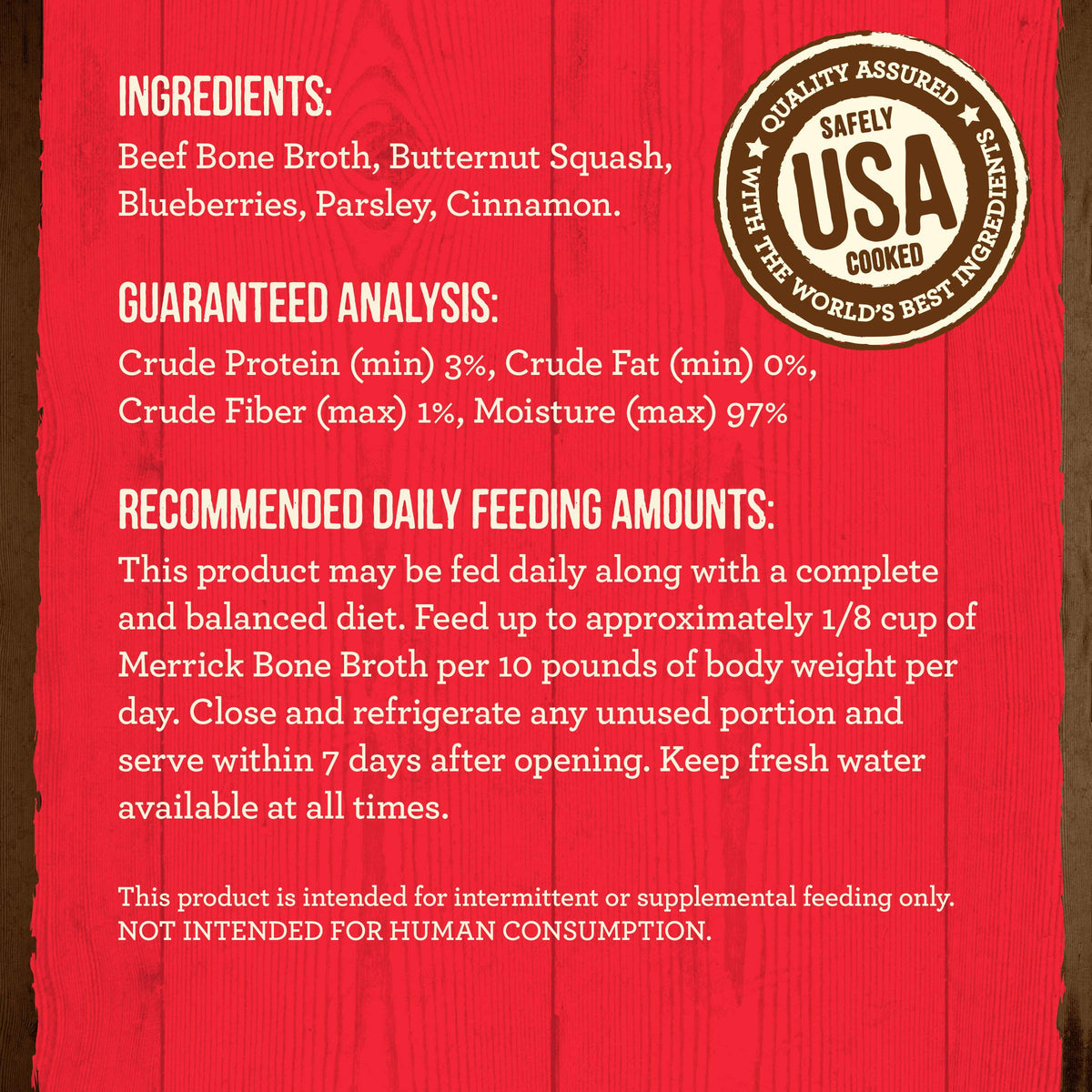 Grain Free Beef Bone Broth Dog and Cat Food Topper 16 oz D712750